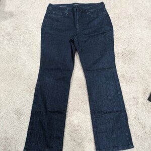 NYDJ Marilyn Straight‎ dark wash Size 14P
